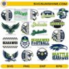 Seattle Seahawks SVG bundle football logo and mascot design set