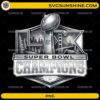 Super Bowl LX Trophy Champions PNG football championship emblem