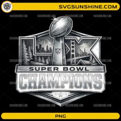Super Bowl LX Trophy Champions PNG football championship emblem