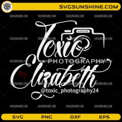 Toxic Photography SVG PNG custom camera logo design