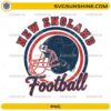 Vintage New England Football Helmet PNG retro football design
