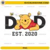 Winnie the Pooh Dad EST 2020 PNG cute father shirt design