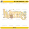 Winnie the Pooh Hunny PNG mommy gingham honey bear design