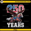 250 Years American Eagle Horse PNG patriotic USA flag design