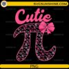 Cutie Pi Day PNG cute pink pi symbol with bow math design