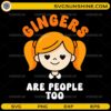 Gingers are people too SVG cute redhead girl with pigtails design