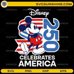 America 250 patriotic cartoon mouse SVG design USA celebration