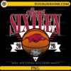 Arkansas Razorbacks Sweet Sixteen 2026 March Madness basketball PNG design