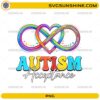 autism acceptance infinity heart colorful awareness png design