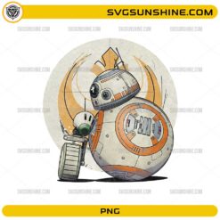 BB8 Droid PNG cute sci-fi robot digital design