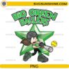 Big Green Ballers Softball PNG cartoon girl softball player design
