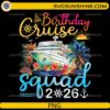 Birthday Cruise Squad 2026 PNG tropical cruise ship birthday design