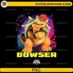 Bowser PNG cool graffiti style Mario villain colorful background design Title ảnh: Cool Bowser Graffiti PNG