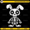 Dead bunny skeleton SVG gothic dark Easter bunny design