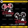 Disney 2026 SVG bundle with Minnie and Mickey ears castle design