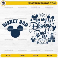 Disney Dad Era SVG PNG funny dad shirt design with Mickey style elements