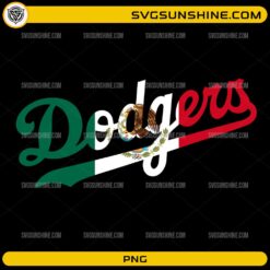 Dodgers Mexico Flag PNG design with Mexican flag colors and eagle emblem