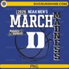 Duke Blue Devils March Madness 2026 basketball PNG design
