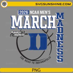 Duke Blue Devils Sweet 16 2026 PNG | March Madness NCAA Basketball Design