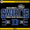 Duke Blue Devils Sweet 16 March Madness PNG design