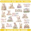 Easter Duckling SVG with faux embroidery and knitted wool texture