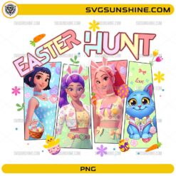 Easter Hunt Huntrix & Derpy Tiger PNG &ndash; KPop Demon Hunters Spring Digital Download