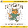 Elopement the unexpected workout SVG funny running cat design