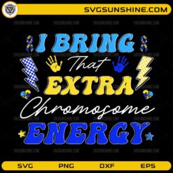 Down syndrome awareness SVG extra chromosome energy design