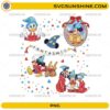 Fantasmic Disney characters PNG with Mickey Donald Goofy magical wizard design