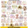 faux embroidery easter svg bundle with knitted bunny designs and christian easter quotes