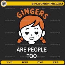Gingers are people too SVG cute redhead girl design