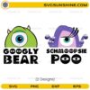 Googly Bear and Schmoopsie Poo SVG cute monster couple design
