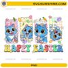 Happy Easter Derpy Tiger PNG cute blue bunny cat digital download