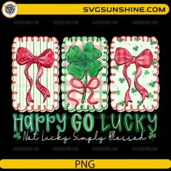 Happy Go Lucky PNG St Patrick’s Day bow and shamrock design