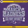 High Point University March Madness 2026 basketball PNG design