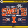 Illinois Fighting Illini Sweet 16 2026 NCAA March Madness PNG design