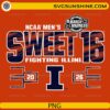 Illinois Fighting Illini Sweet 16 NCAA March Madness PNG design