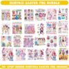 Kpop Demon Hunters Easter PNG Bundle with Huntrix characters and spring designs
