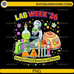 Lab Week 2026 PNG &ndash; Cute Science Lab Equipment Design for T-Shirts & Prints