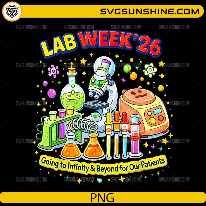 Lab Week 2026 PNG – Cute Science Lab Design for Shirts & Gifts