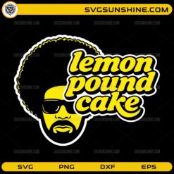 lemon pound cake SVG retro afro style graphic design