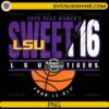lsu tigers sweet 16 2026 womens march madness png design