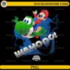 Mario and Yoshi Wahoo PNG 2026 jumping with galaxy background