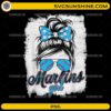 marlins girl messy bun png baseball mom sunglasses retro design
