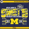 Michigan Wolverines Sweet 16 2026 NCAA March Madness PNG design