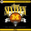 Michigan Wolverines Sweet 16 2026 NCAA March Madness PNG design