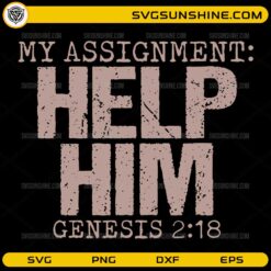 My Assignment Help Him Genesis 2:18 Christian SVG design