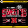 Nebraska Cornhuskers Sweet 16 2026 NCAA March Madness PNG design