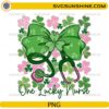 One Lucky Nurse PNG St Patrick’s Day nurse bow stethoscope shamrock design