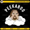 Peekaboo Jesus funny Christian SVG design with playful illustration